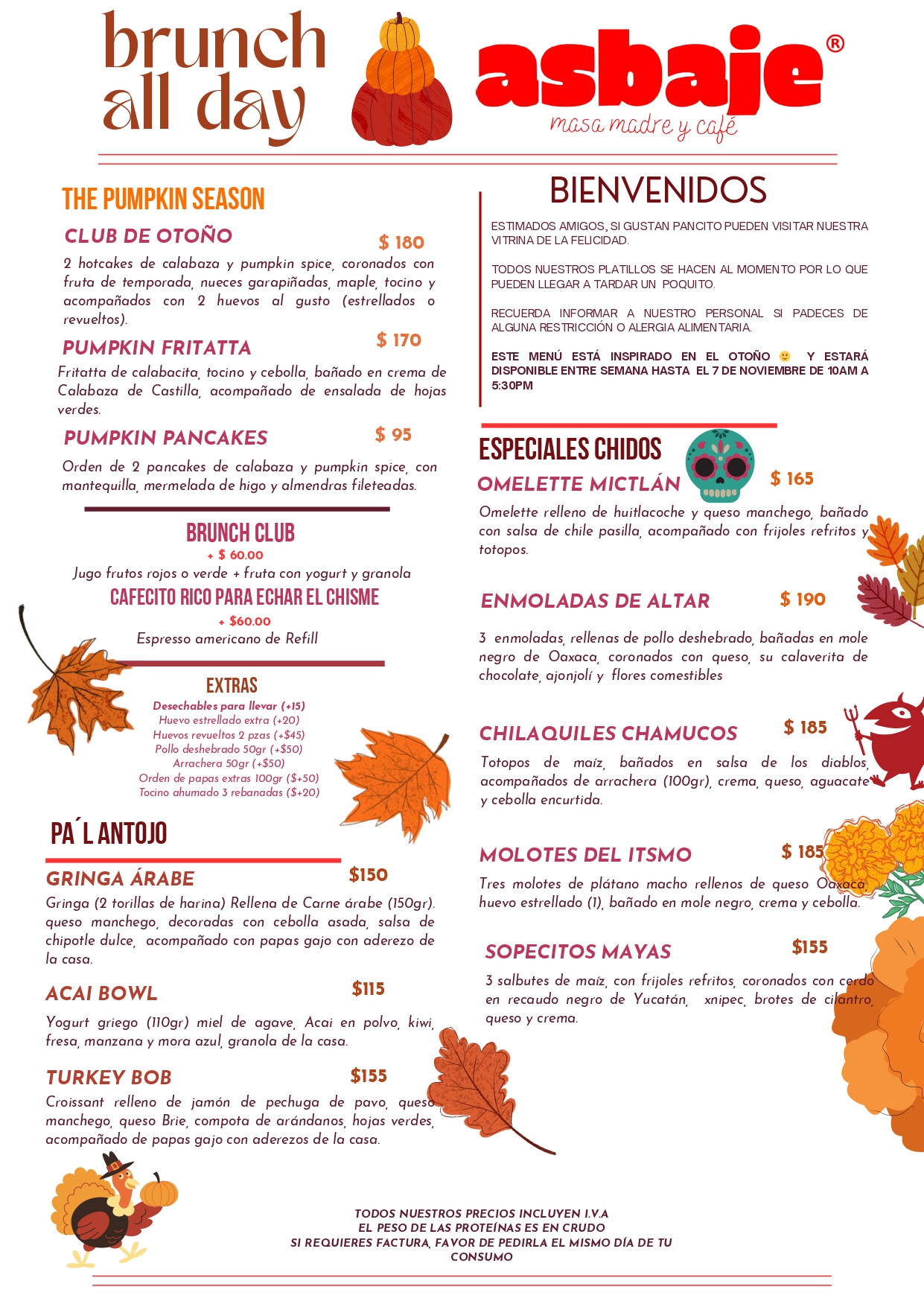 Menú de Comidas